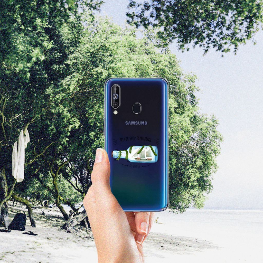 Samsung Galaxy A60 Telefoonhoesje met Naam Boho Bottle