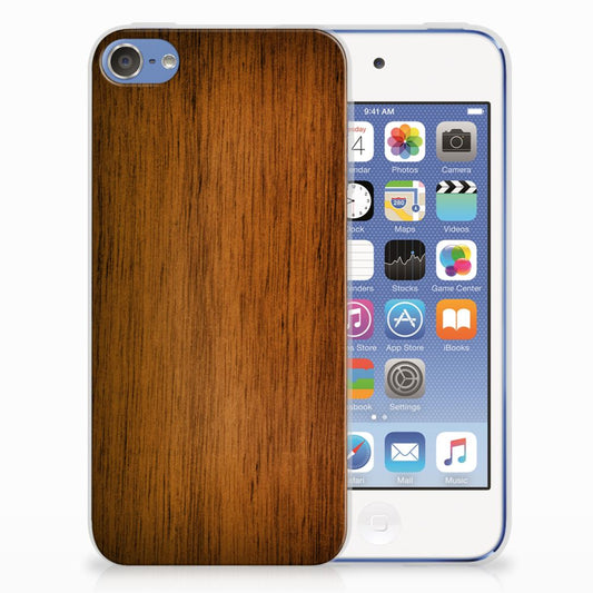 Apple iPod Touch 5 | 6 Bumper Hoesje Donker Hout