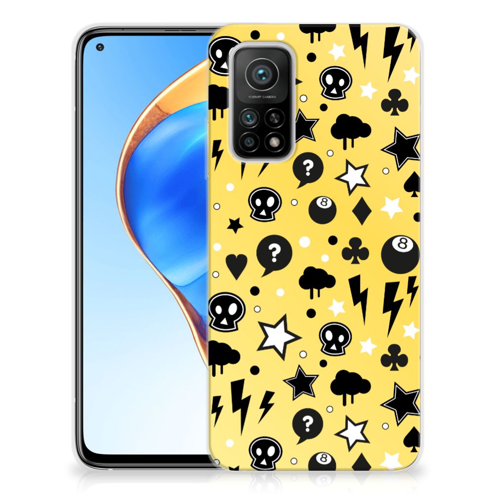 Silicone Back Case Xiaomi Mi 10T | 10T Pro Punk Geel B2C Telecom