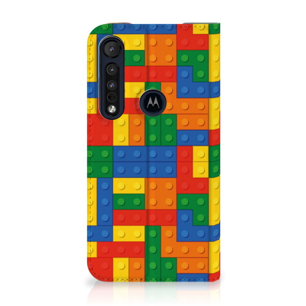 Motorola G8 Plus Hoesje met Magneet Blokken - B2C Telecom