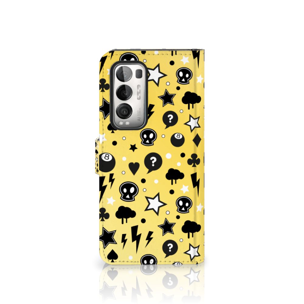 Telefoonhoesje met Naam OPPO Find X3 Neo 5G Punk Geel