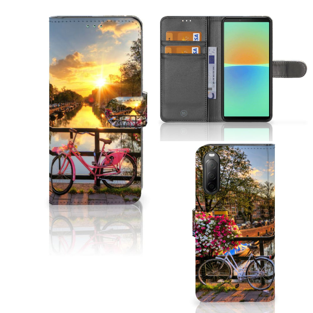 Sony Xperia 10 IV Flip Cover Amsterdamse Grachten