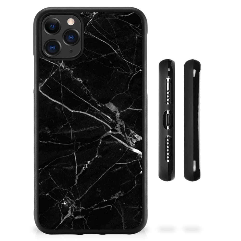 Apple iPhone 11 Pro Max Gripcase Marmer Zwart - Origineel Cadeau Vader B2C Telecom