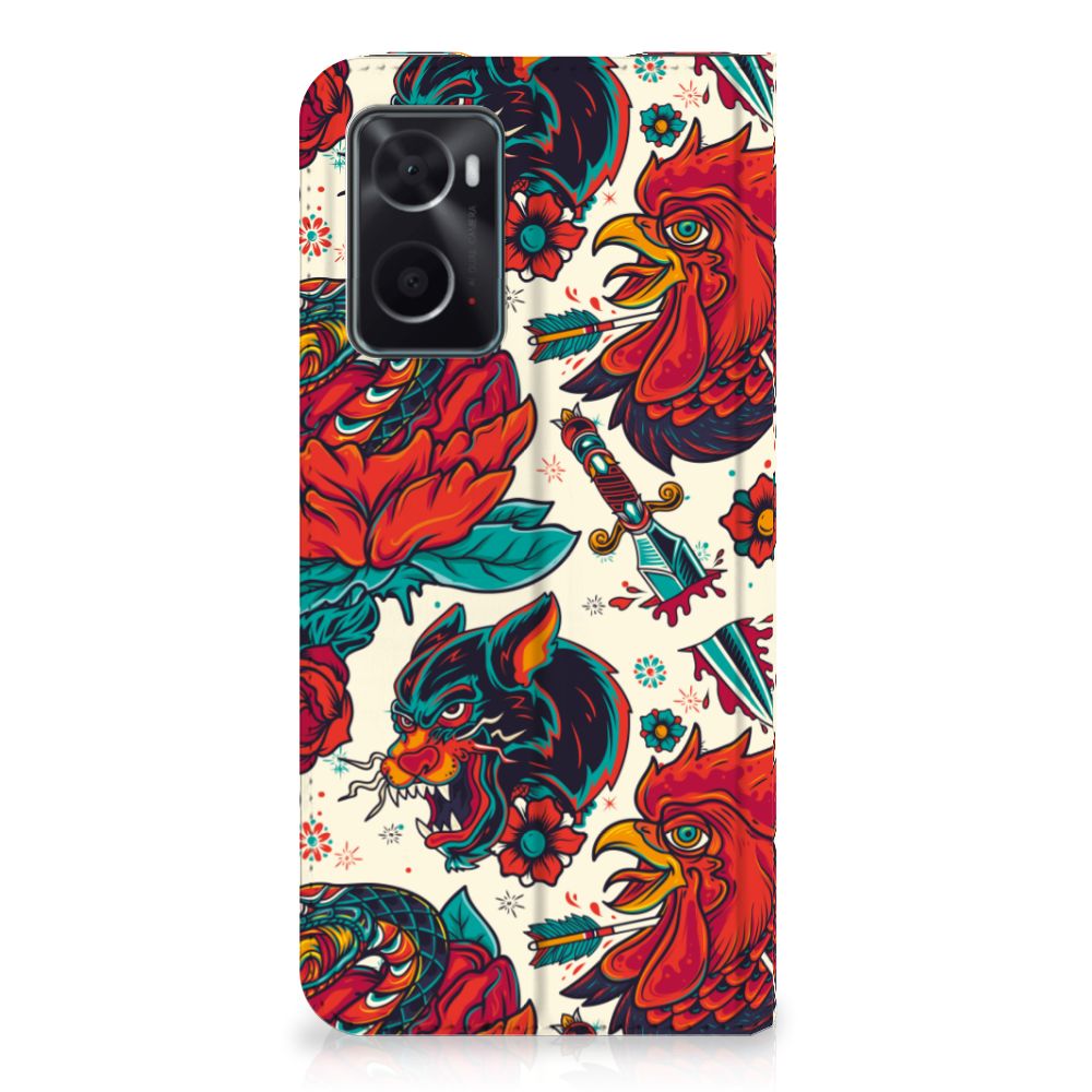 Stand Case voor OPPO A96 | A76 Old Skool - B2C Telecom