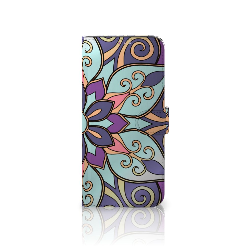 Motorola Moto G60s Hoesje Purple Flower