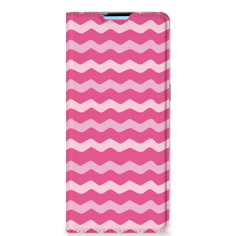 OPPO Reno4 Pro 5G Hoesje met Magneet Waves Pink - B2C Telecom