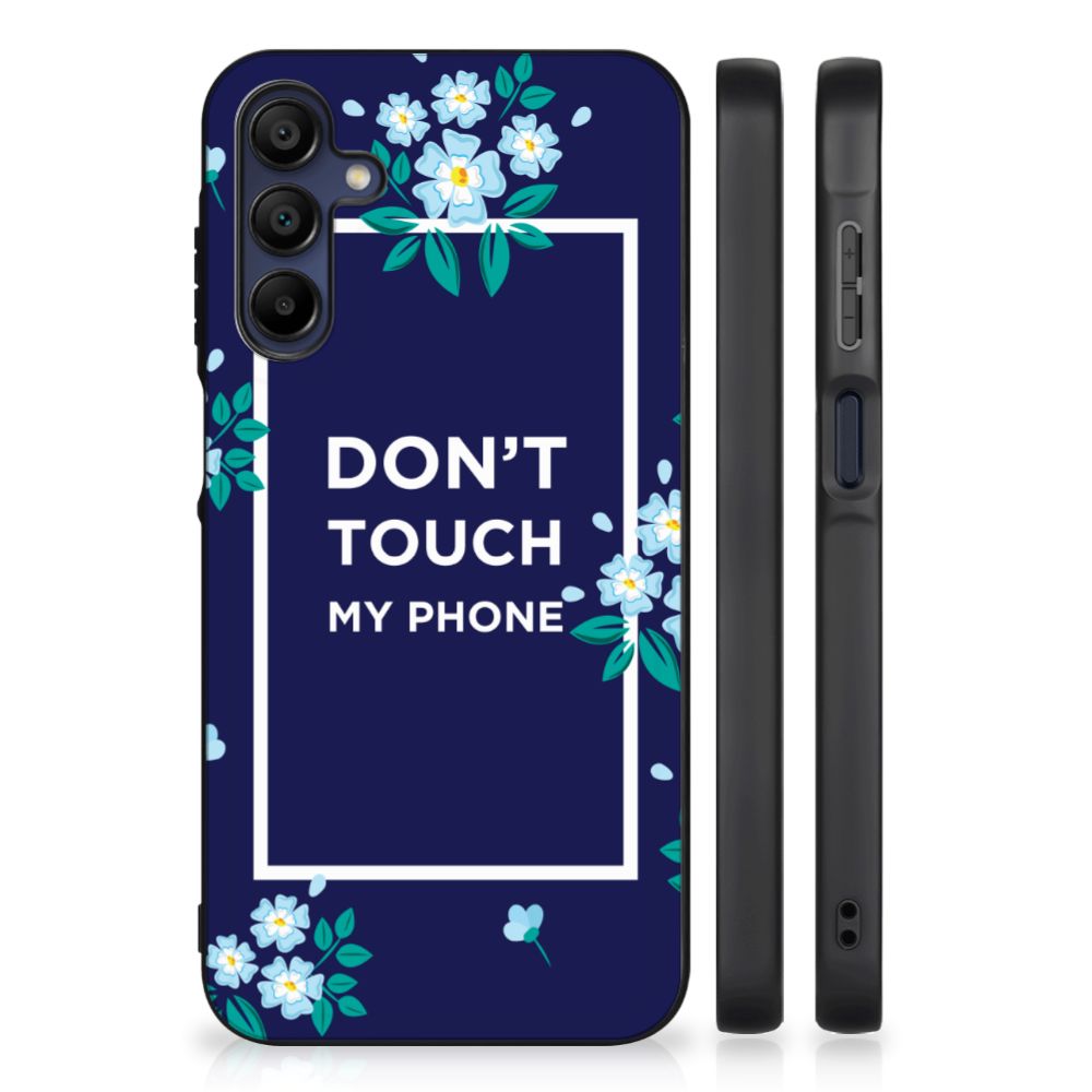 Samsung Galaxy A15 Telefoon Hoesje Flowers Blue DTMP
