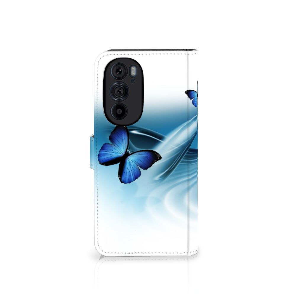 Motorola Edge 30 Pro Telefoonhoesje met Pasjes Vlinders