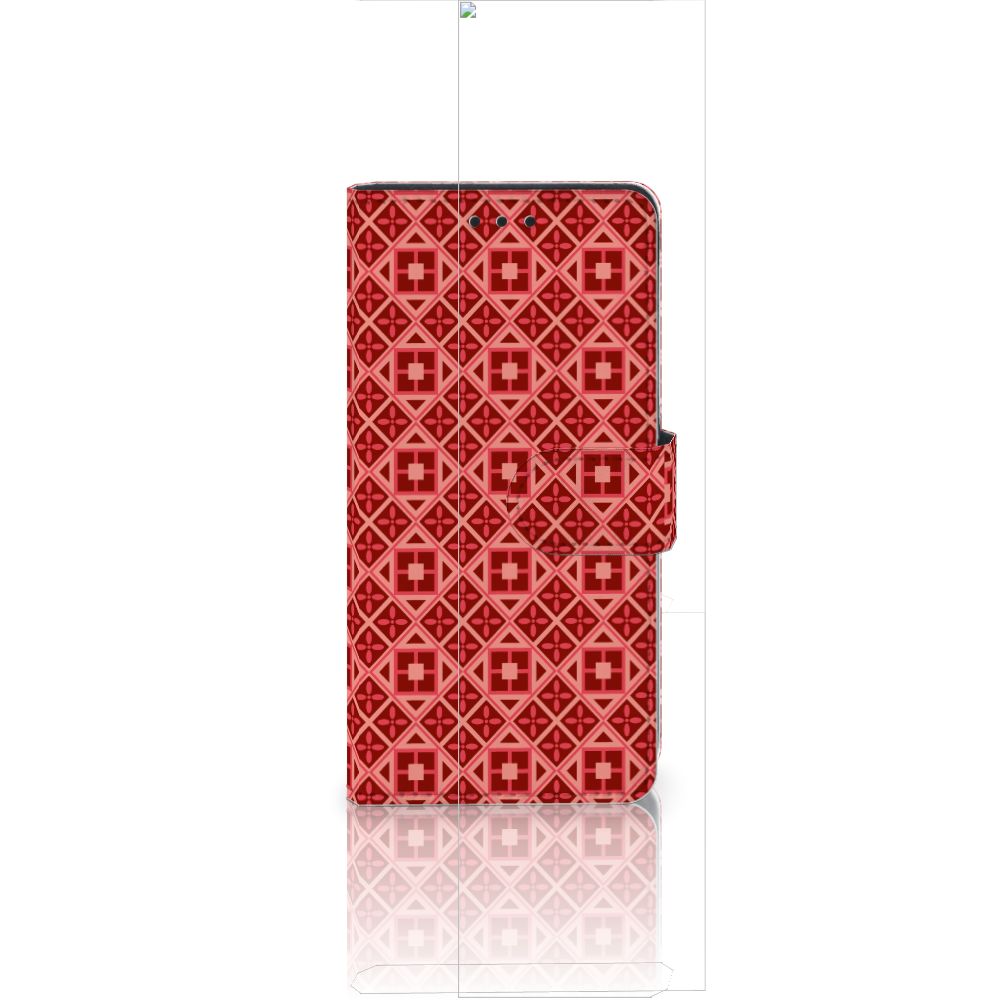 Huawei Ascend P8 Lite Telefoon Hoesje Batik Rood