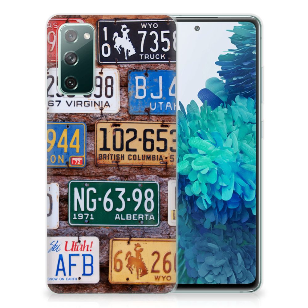 Samsung Galaxy S20 FE Siliconen Hoesje met foto Kentekenplaten B2C Telecom