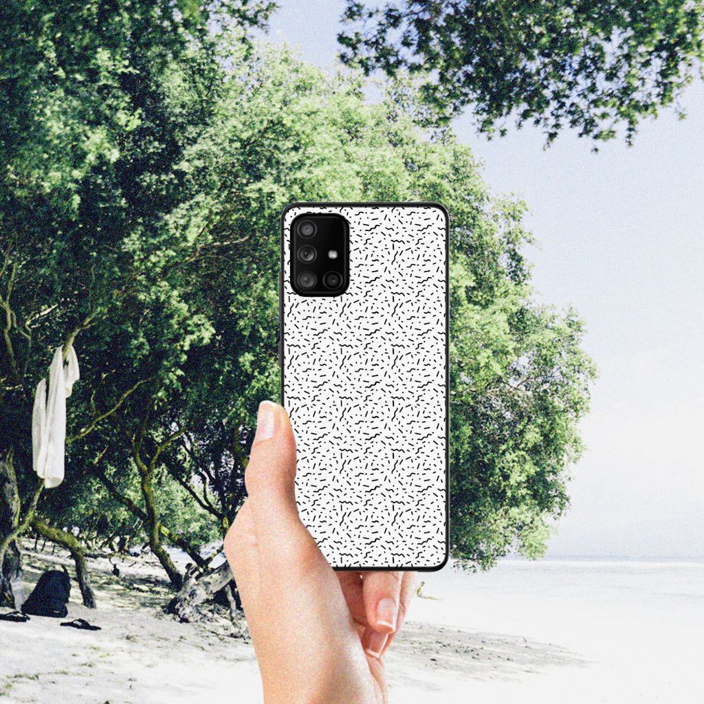 Samsung Galaxy A71 Back Case Stripes Dots B2C Telecom