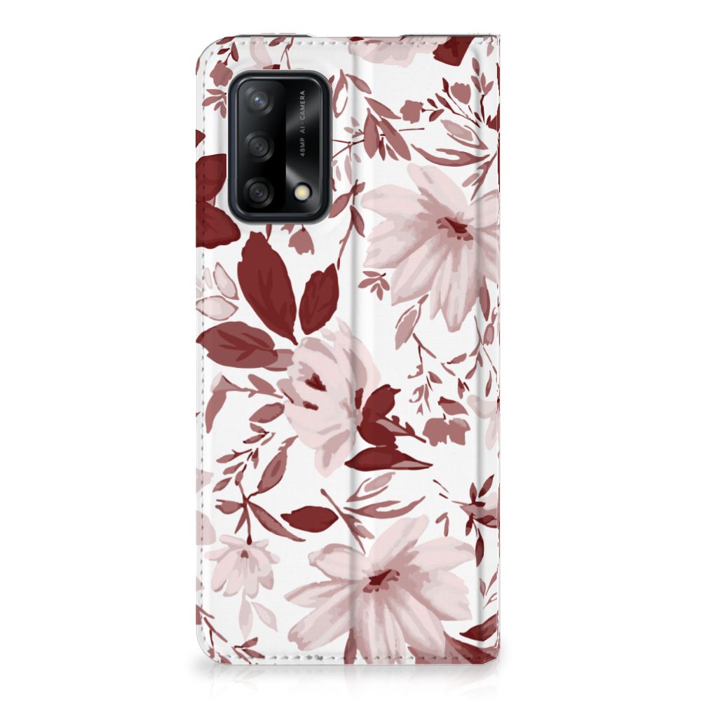 Bookcase OPPO A74 4G Watercolor Flowers - B2C Telecom