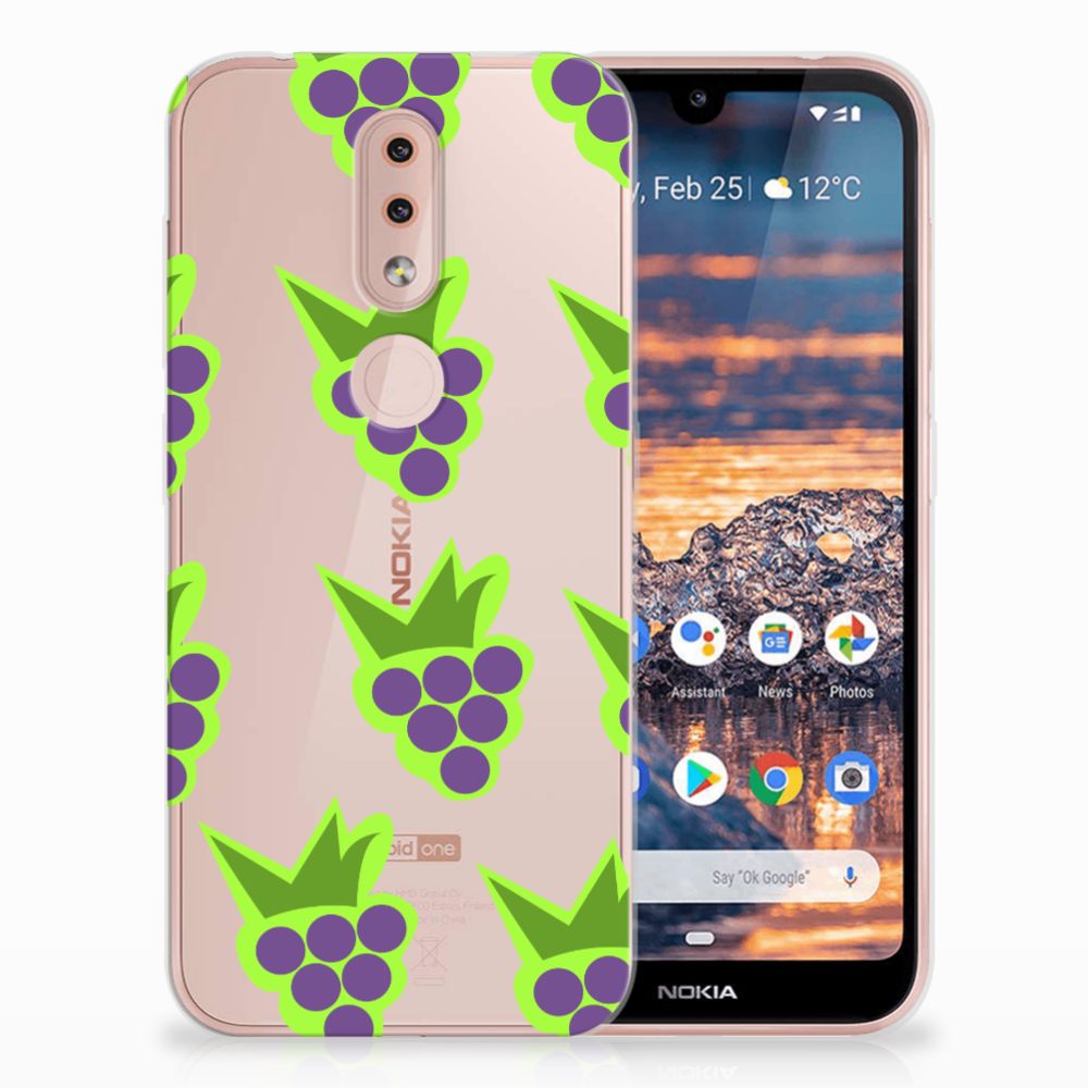 Nokia 4.2 Siliconen Case Druiven