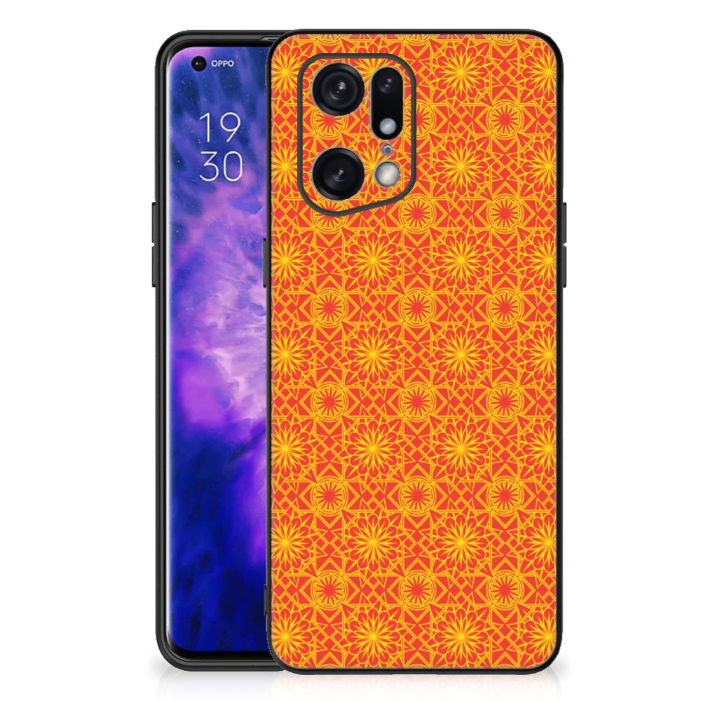 OPPO Find X5 Pro Back Case Batik Oranje