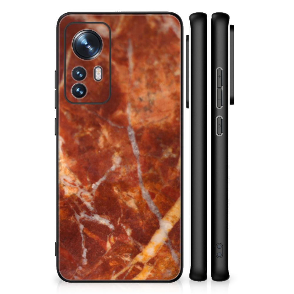 Xiaomi 12 | 12X Marmeren Print Telefoonhoesje Marmer Bruin B2C Telecom