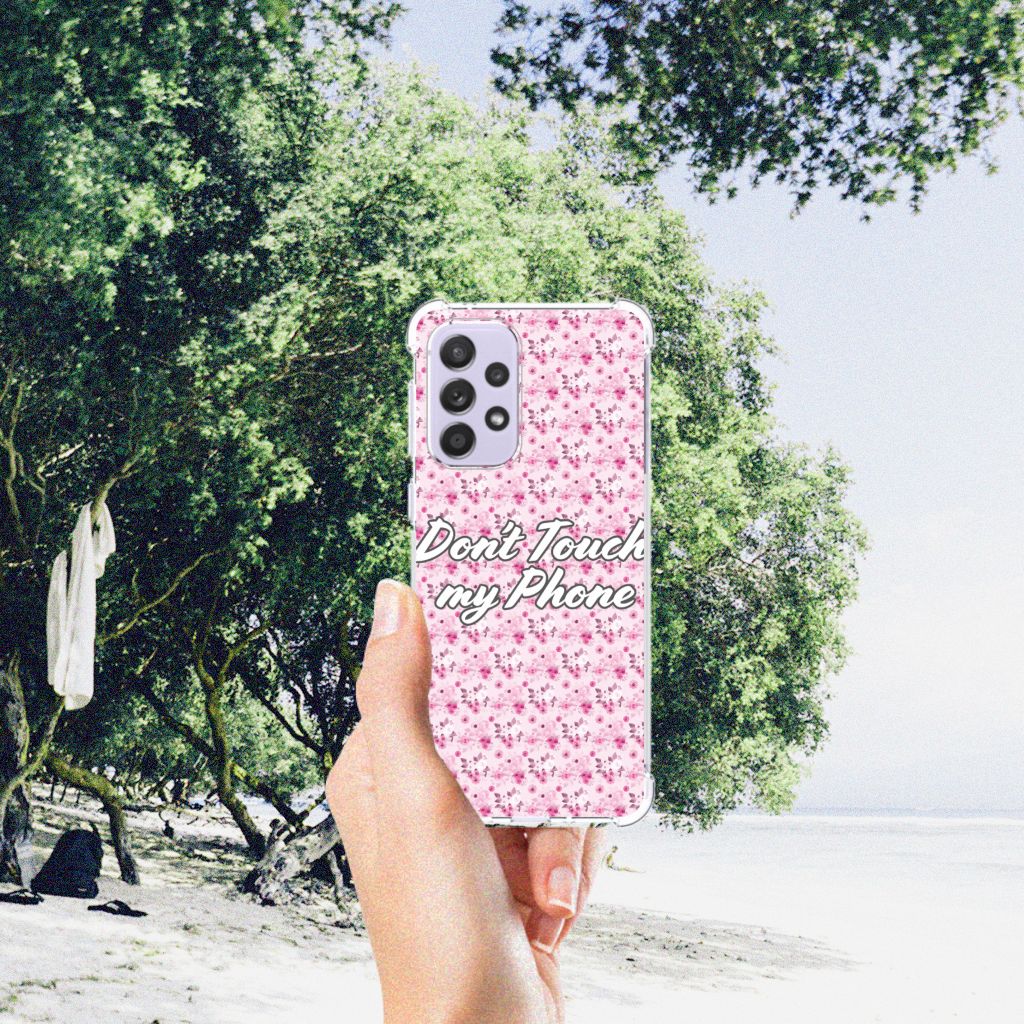 Samsung Galaxy A33 Anti Shock Case Flowers Pink DTMP B2C Telecom