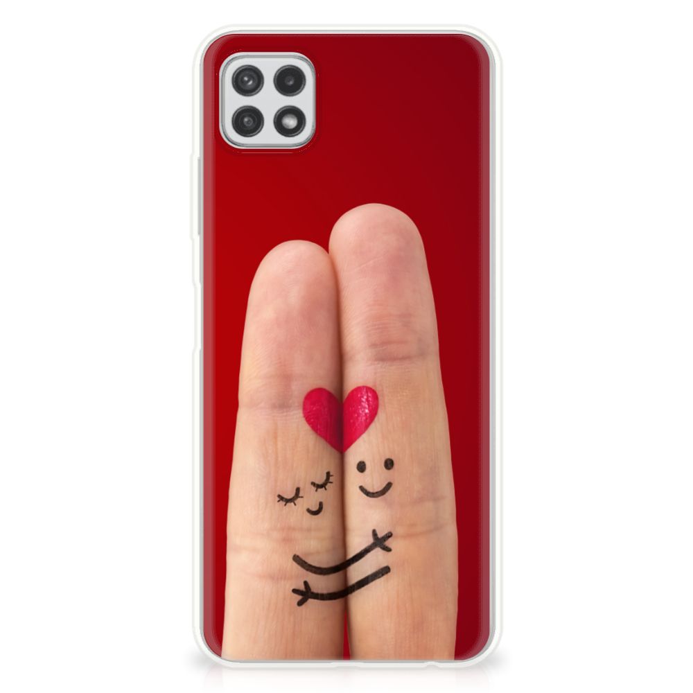Samsung Galaxy A22 5G Silicone Back Cover Liefde - Origineel Romantisch Cadeau B2C Telecom