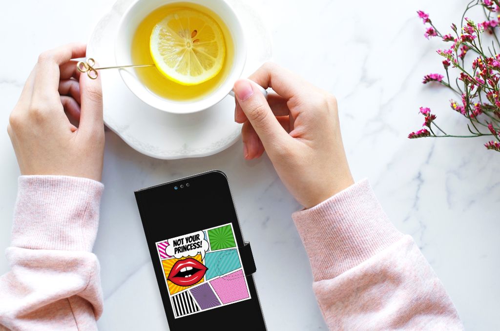 Motorola Moto G9 Play | E7 Plus Wallet Case met Pasjes Popart Princess