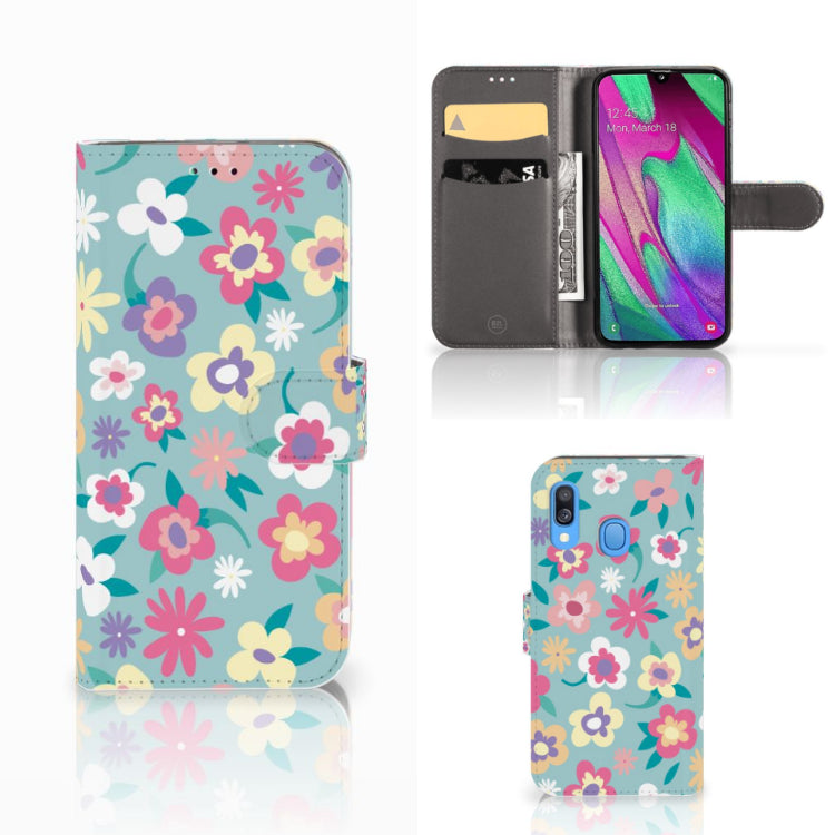 Samsung Galaxy A40 Hoesje Flower Power