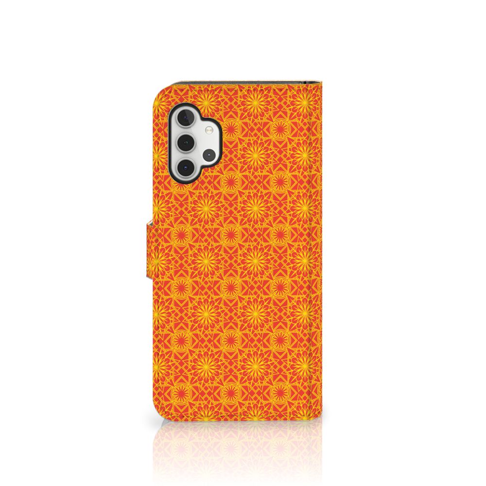 Samsung Galaxy A32 5G Telefoon Hoesje Batik Oranje