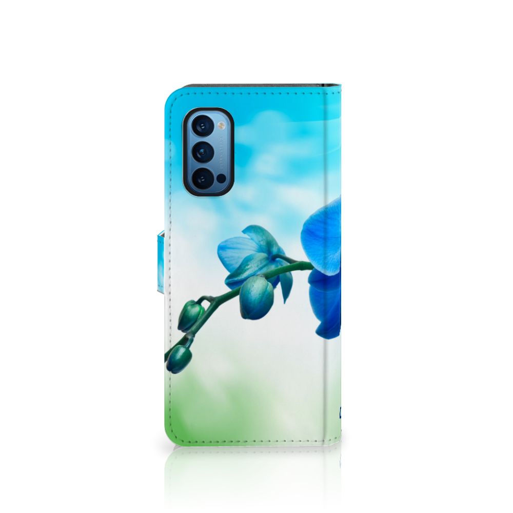 OPPO Reno 4 Pro 5G Hoesje Orchidee Blauw - Cadeau voor je Moeder