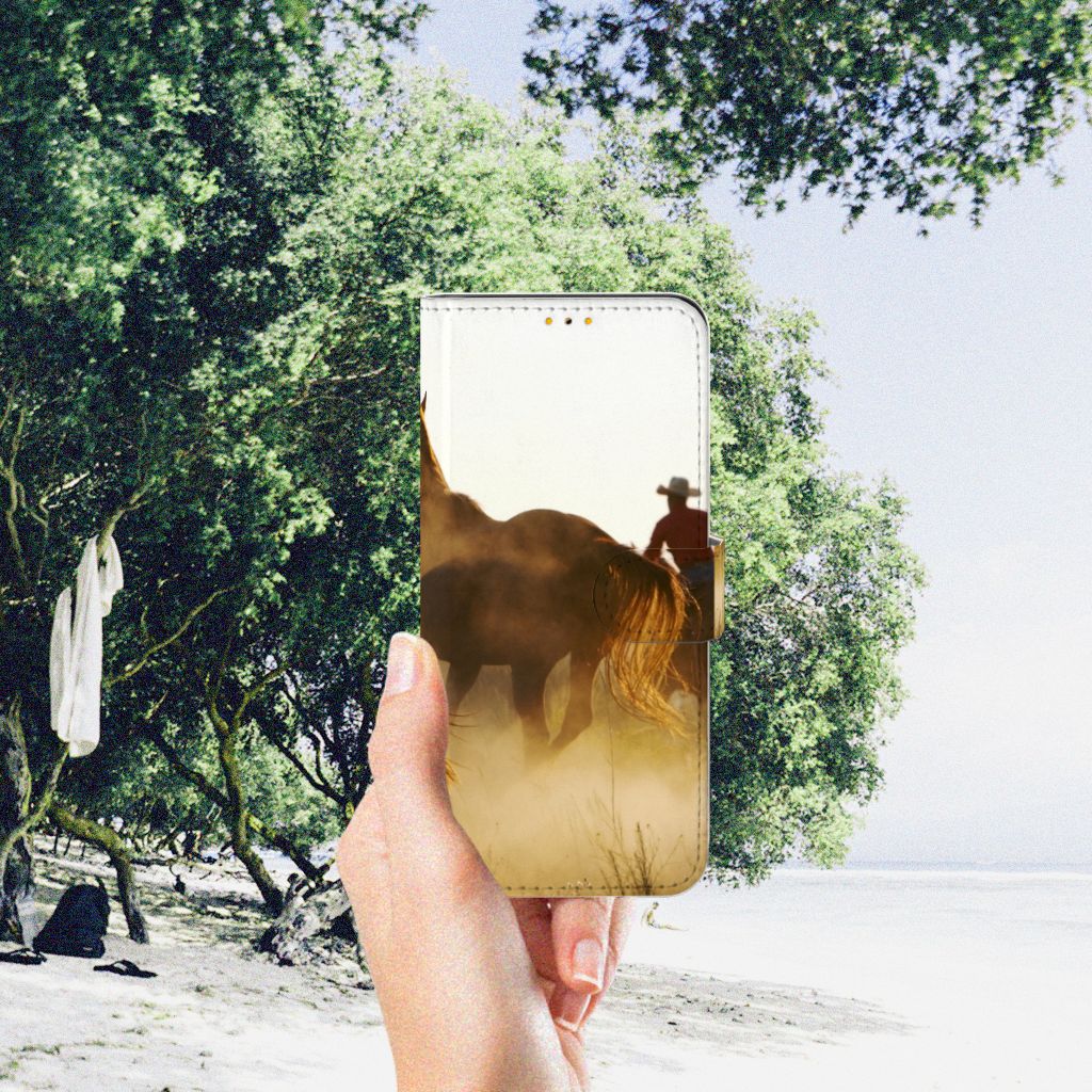 Samsung Galaxy M52 Telefoonhoesje met Pasjes Design Cowboy