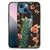 Apple iPhone 13 mini Dierenprint Telefoonhoesje Pauw met Bloemen