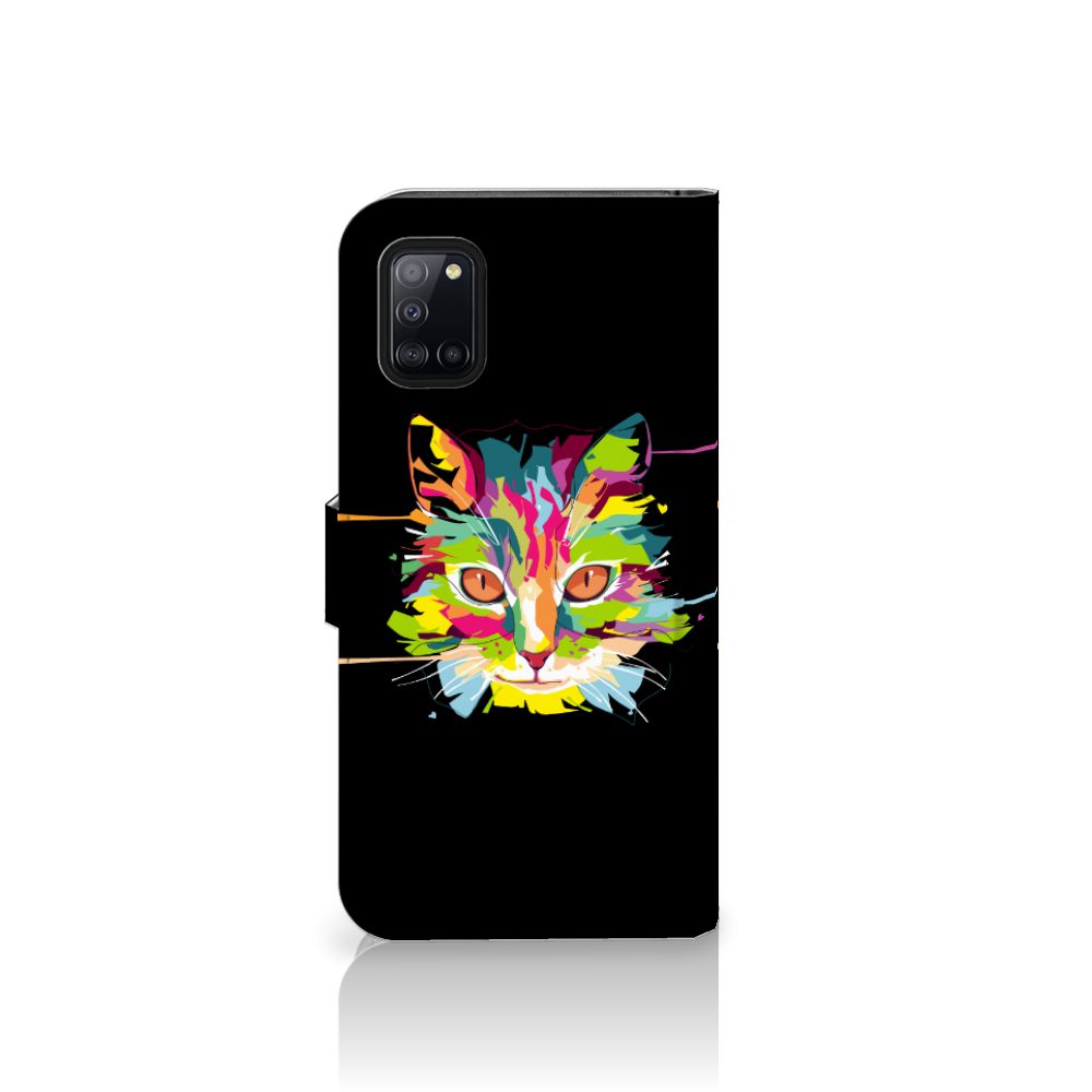 Samsung Galaxy A31 Leuk Hoesje Cat Color
