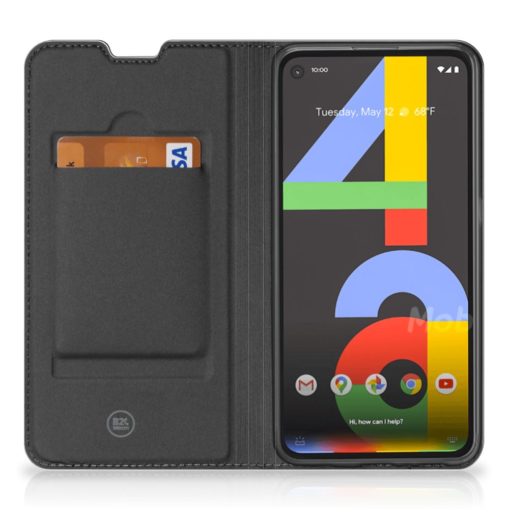 Google Pixel 4a Magnet Case Cartoon with card holder showcasing a colorful display and vibrant design.