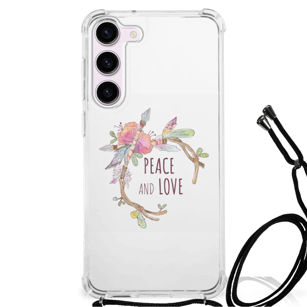 Samsung Galaxy S23 Stevig Bumper Hoesje Boho Text B2C Telecom