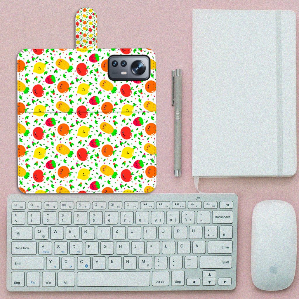 Xiaomi 12 Pro Book Cover Fruits