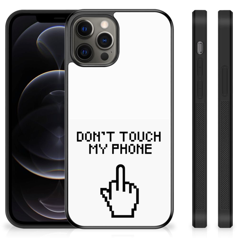 iPhone 12 Pro Max TPU Hoesje Finger Don't Touch My Phone