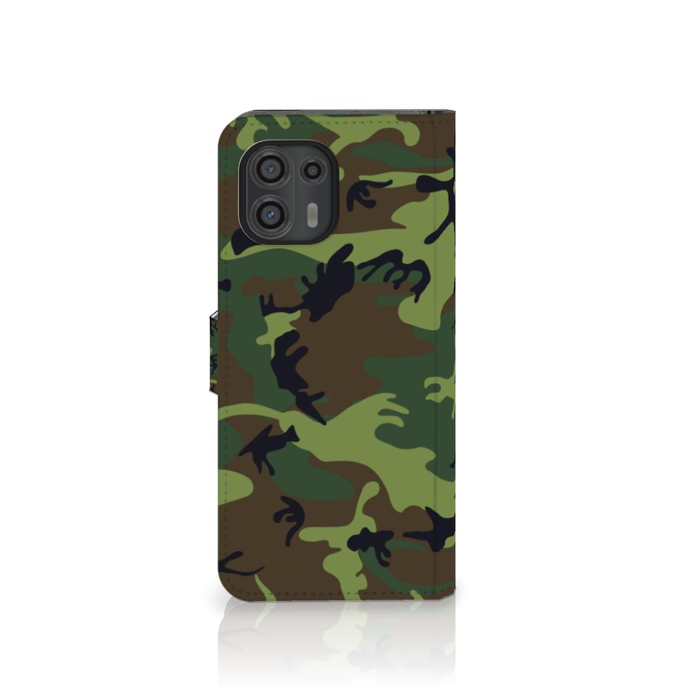 Motorola Edge 20 Lite Telefoon Hoesje Army Dark