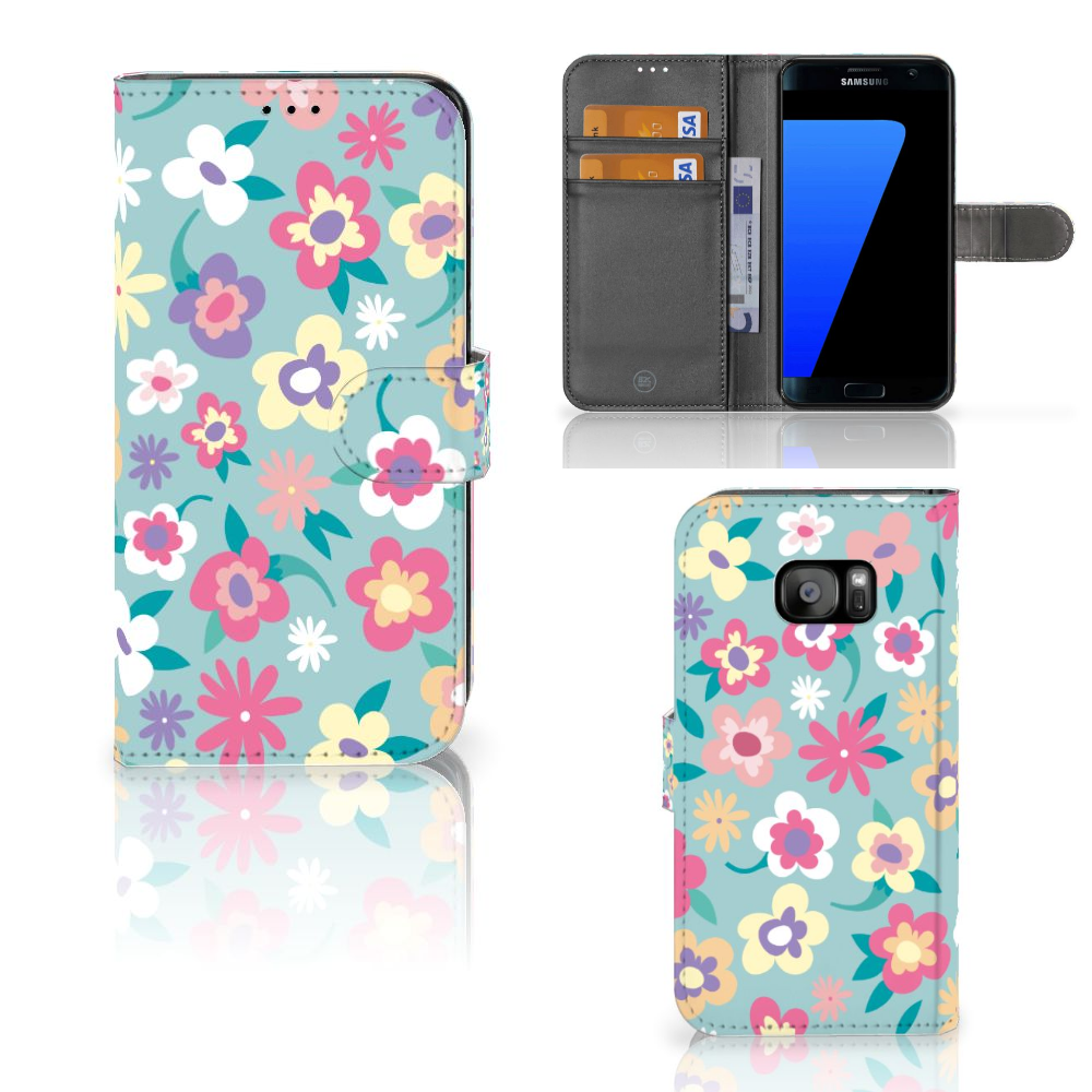 Samsung Galaxy S7 Edge Hoesje Flower Power