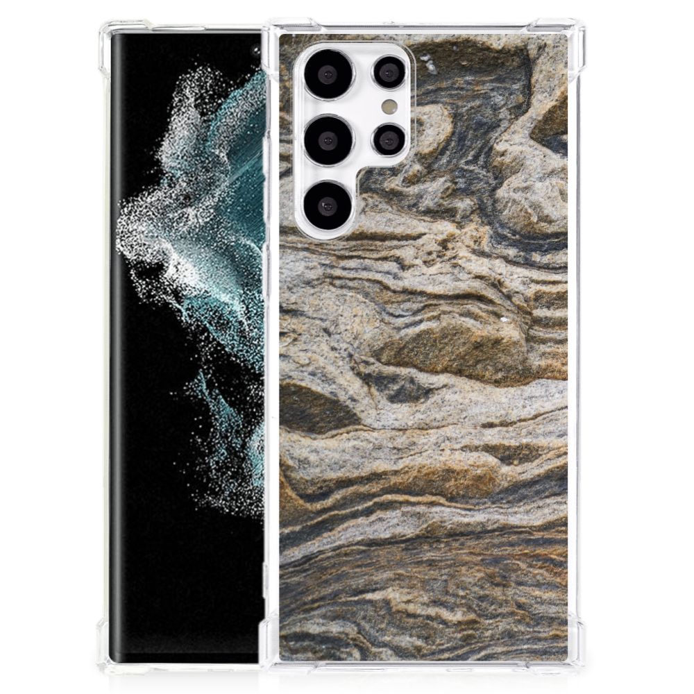 Samsung Galaxy S22 Ultra Anti-Shock Hoesje Steen B2C Telecom