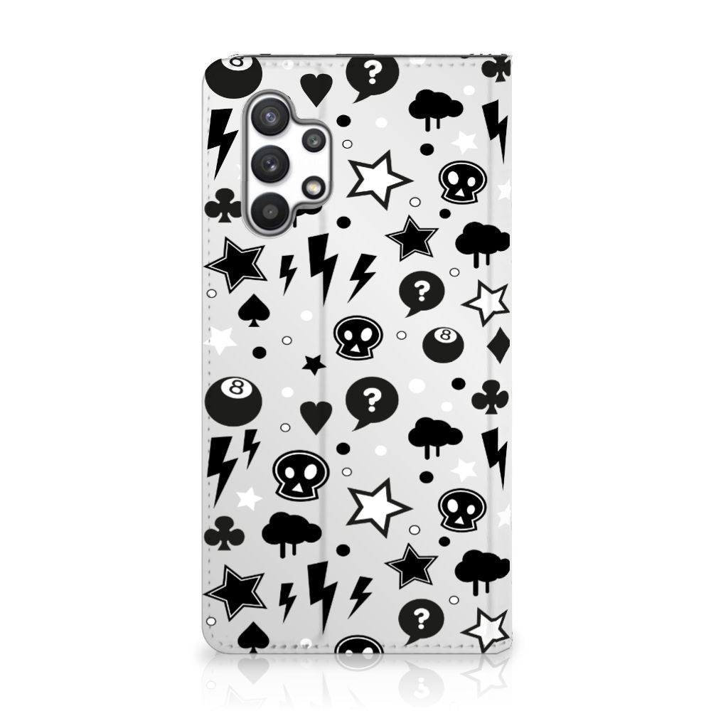 Mobiel BookCase Samsung Galaxy A32 4G | A32 5G Enterprise Editie Silver Punk - B2C Telecom