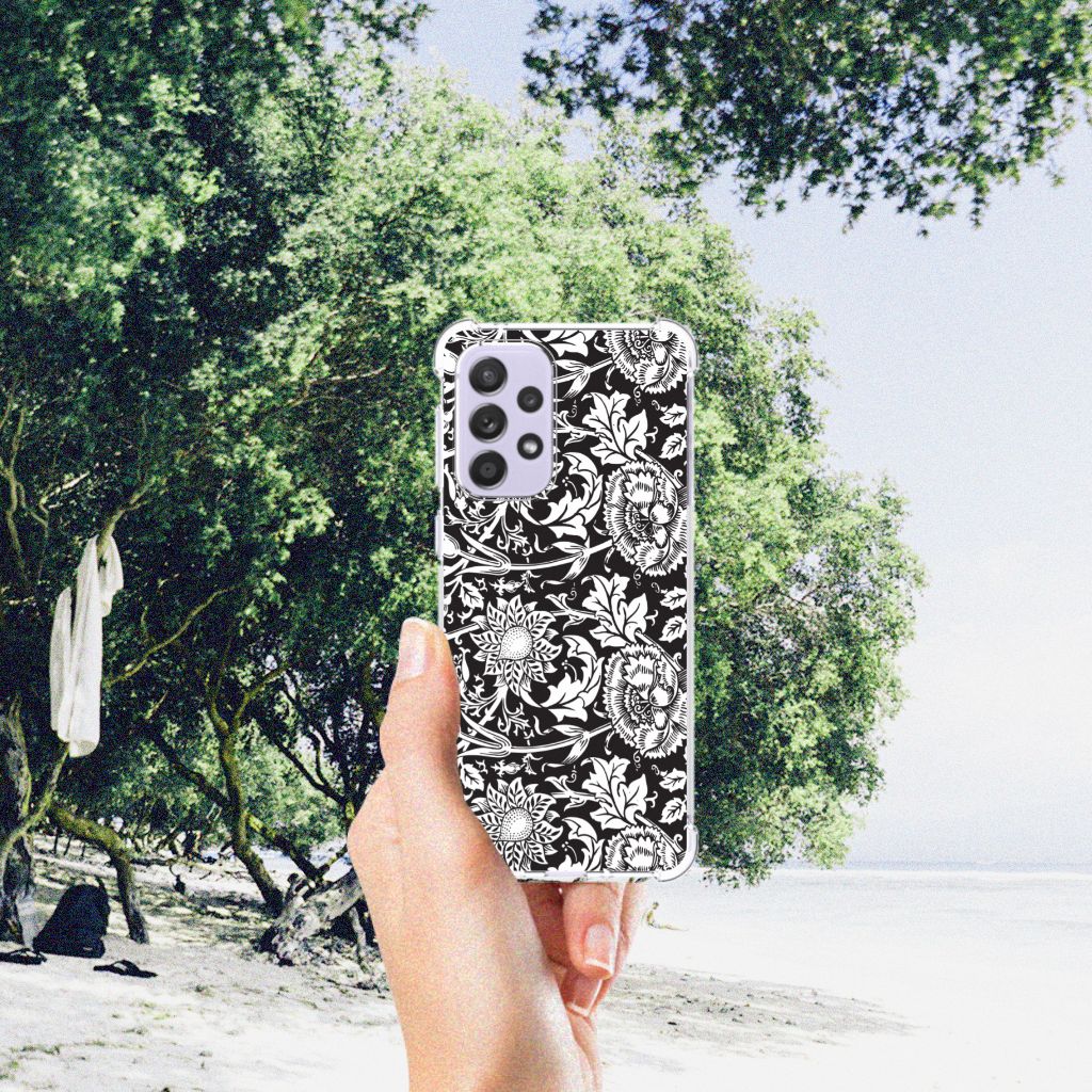 Samsung Galaxy A33 Case Black Flowers B2C Telecom