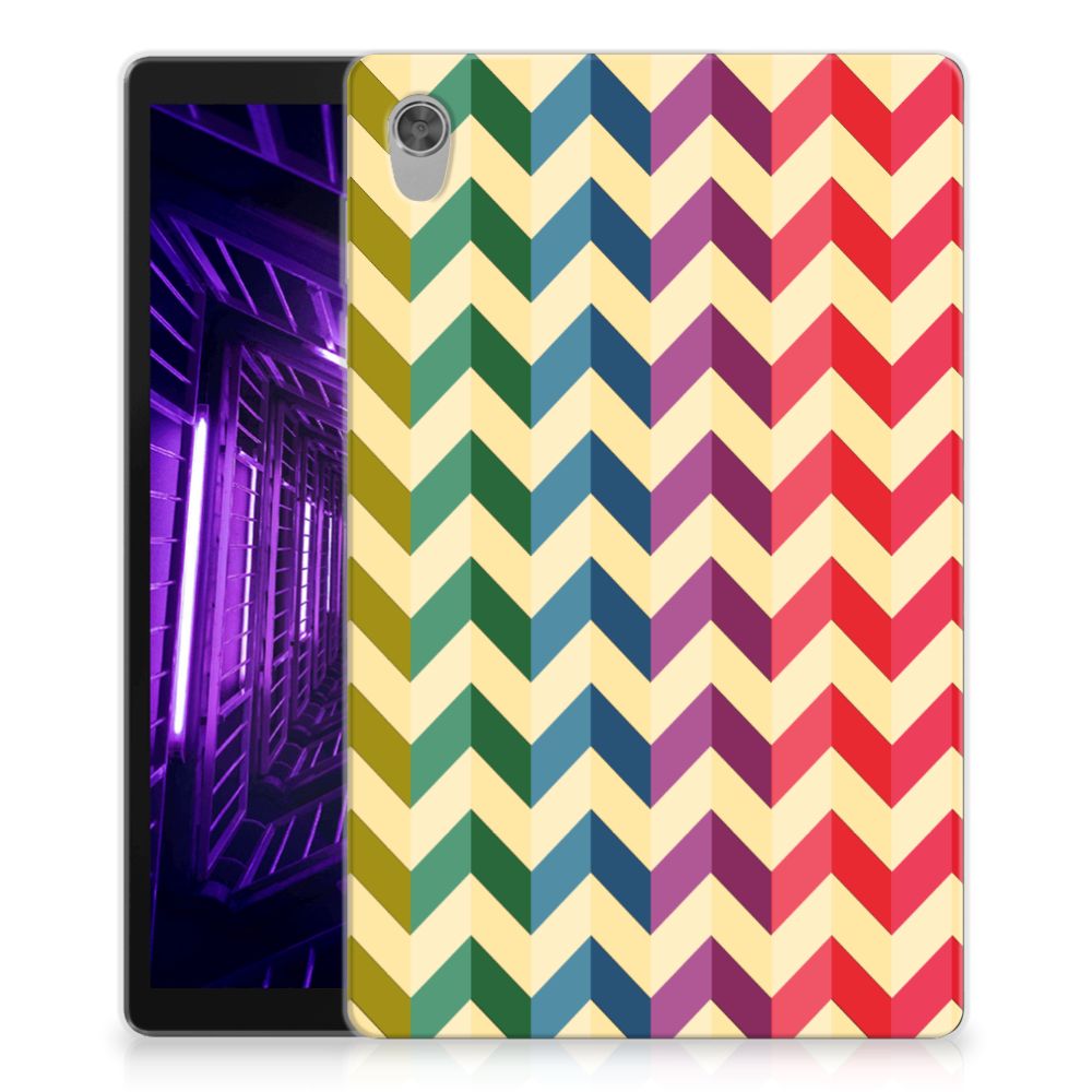 Lenovo Tab M10 HD (2de generatie) Hippe Hoes Zigzag Multi Color - B2C Telecom
