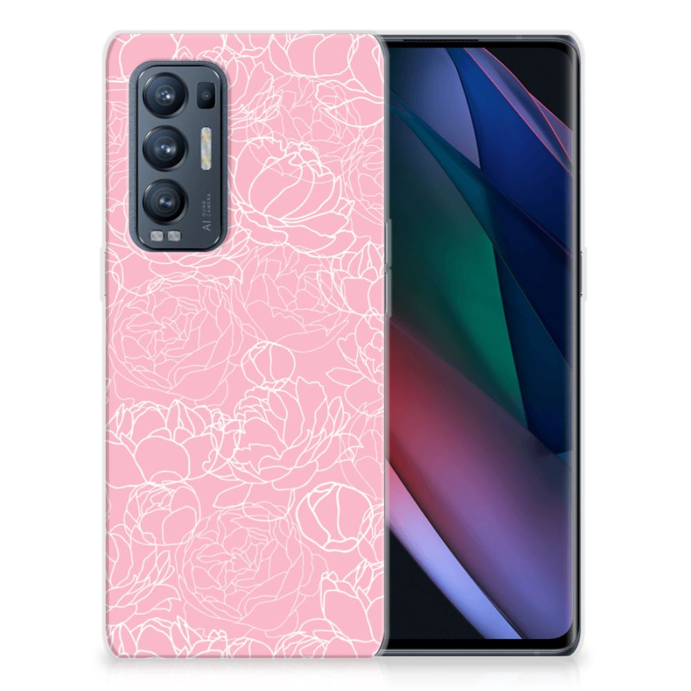 OPPO Find X3 Neo TPU Case White Flowers B2C Telecom