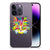Apple iPhone 14 Pro Telefoonhoesje met Naam Cat Color met kleurrijke kattenillustratie 🐱.