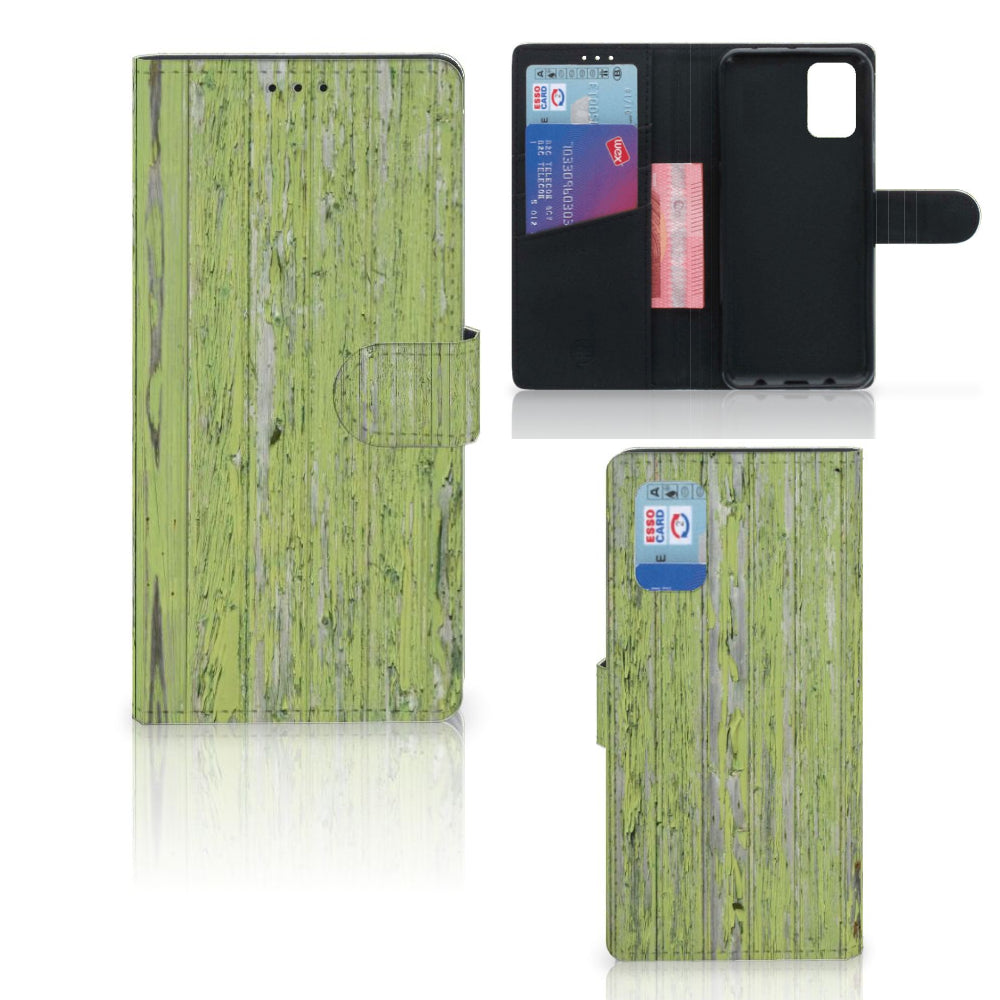 Samsung Galaxy A02s | M02s Book Style Case Green Wood