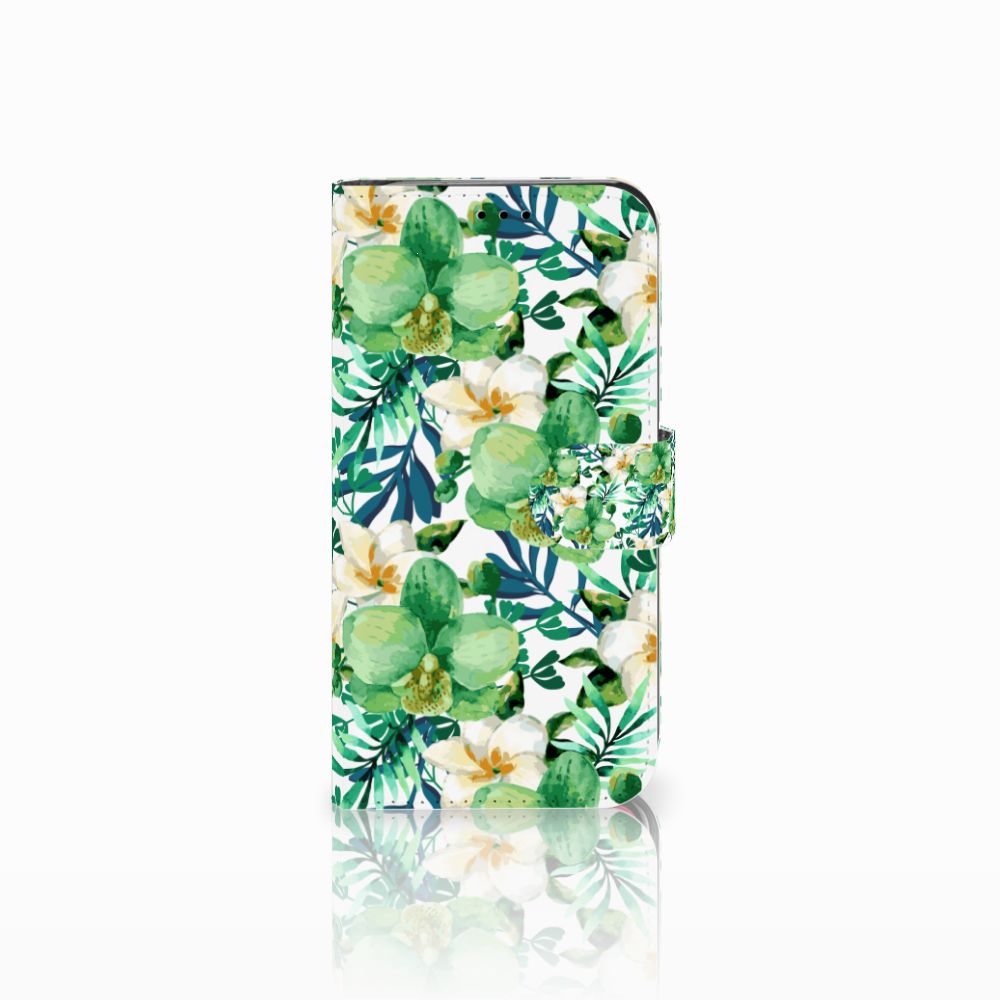 Apple iPhone Xr Hoesje Orchidee Groen