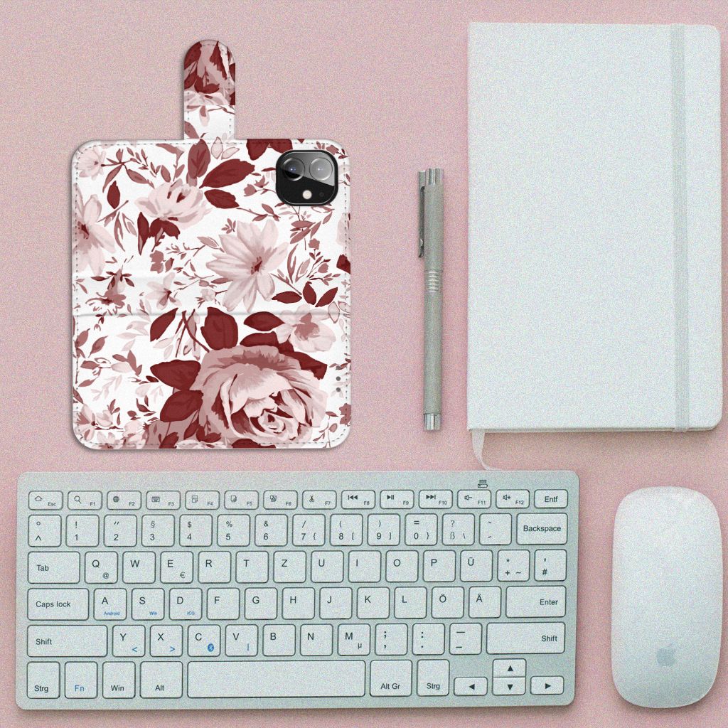 Hoesje Apple iPhone 12 Mini Watercolor Flowers