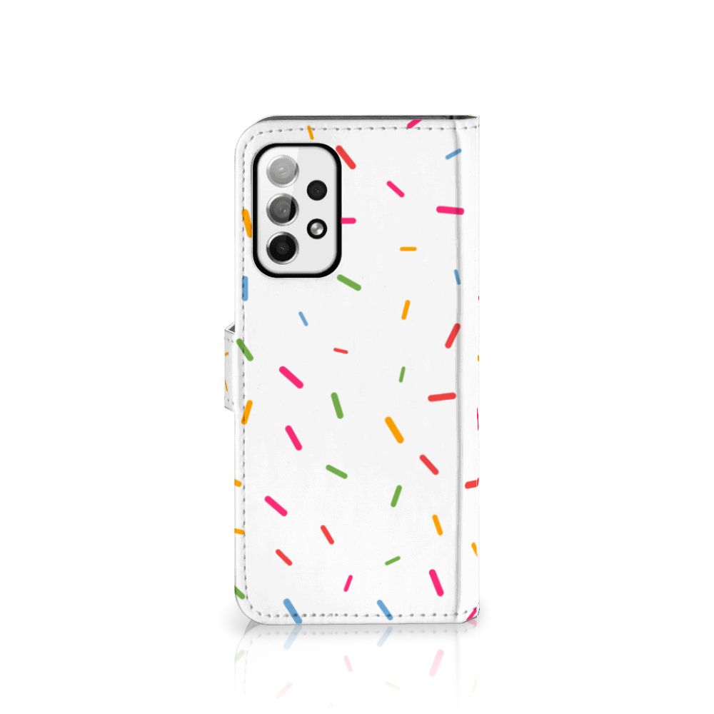 Samsung Galaxy A73 5G Book Cover Donut Roze