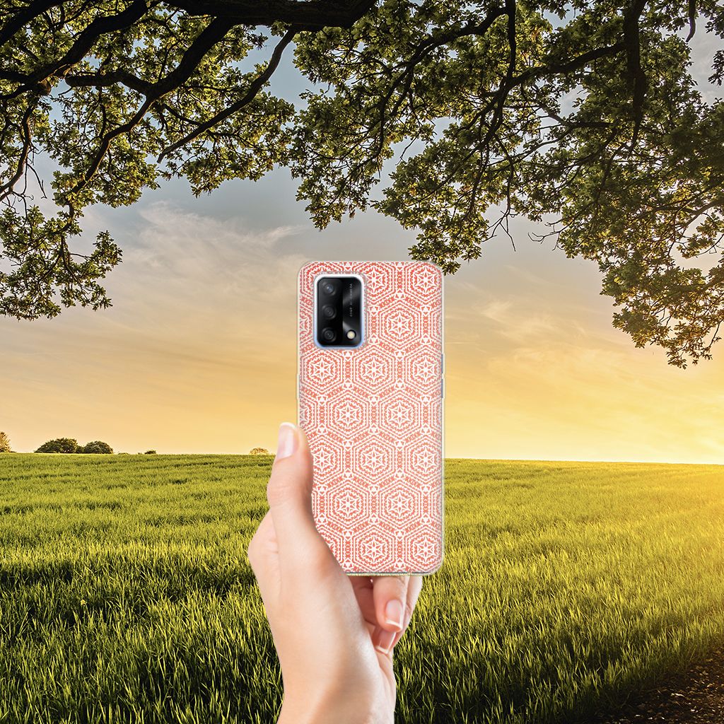 OPPO A74 4G TPU bumper Pattern Orange B2C Telecom