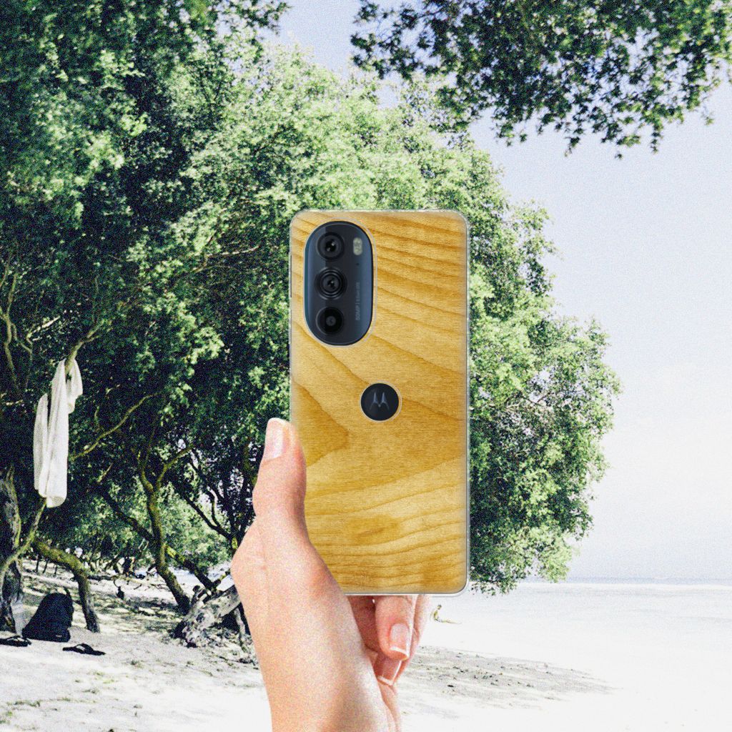 Motorola Edge 30 Pro Bumper Hoesje Licht Hout B2C Telecom