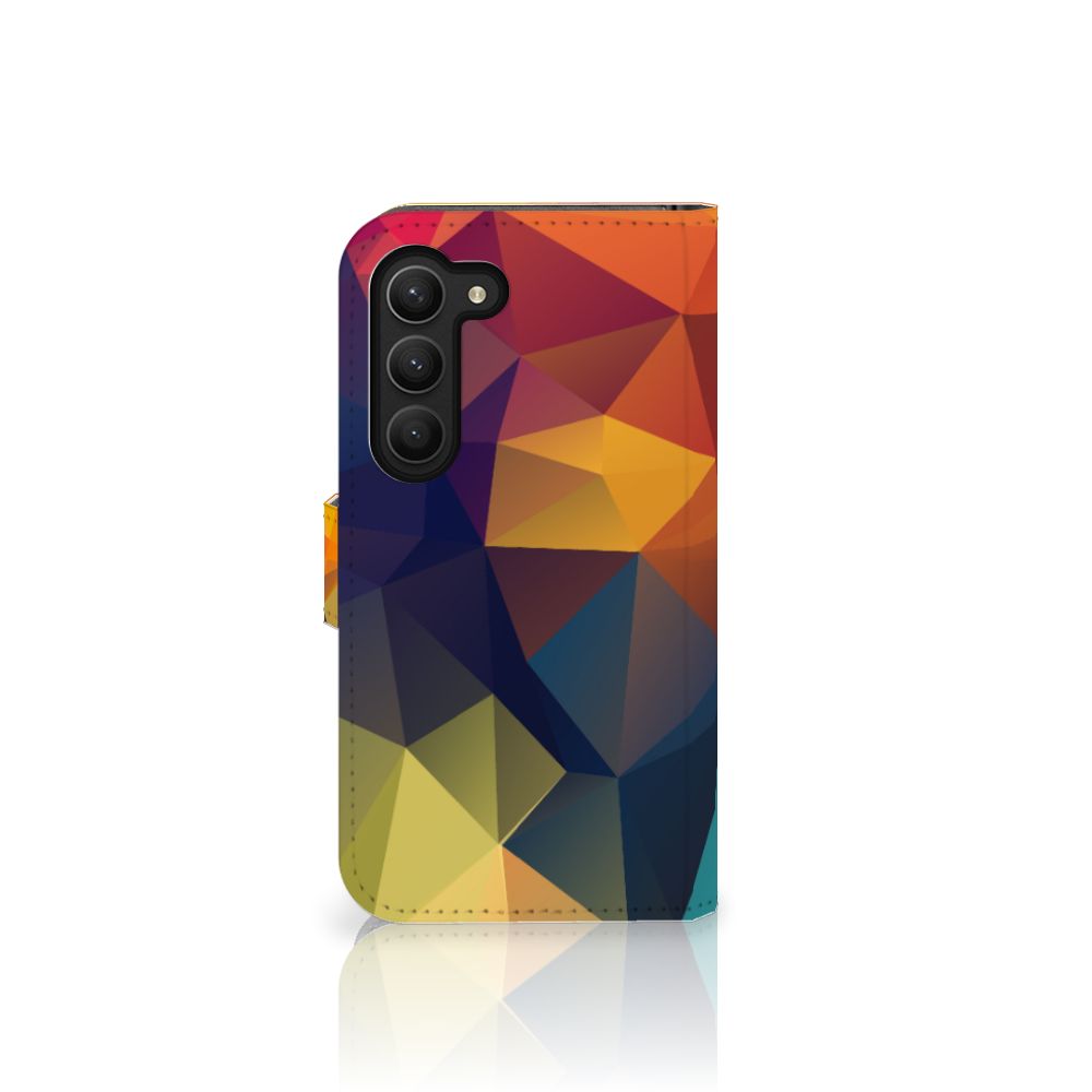 Samsung Galaxy S23 Book Case Polygon Color