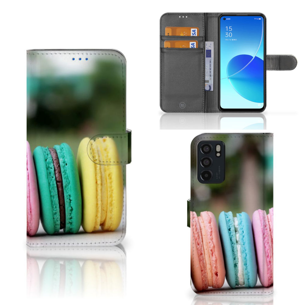 OPPO Reno6 5G Book Cover Macarons