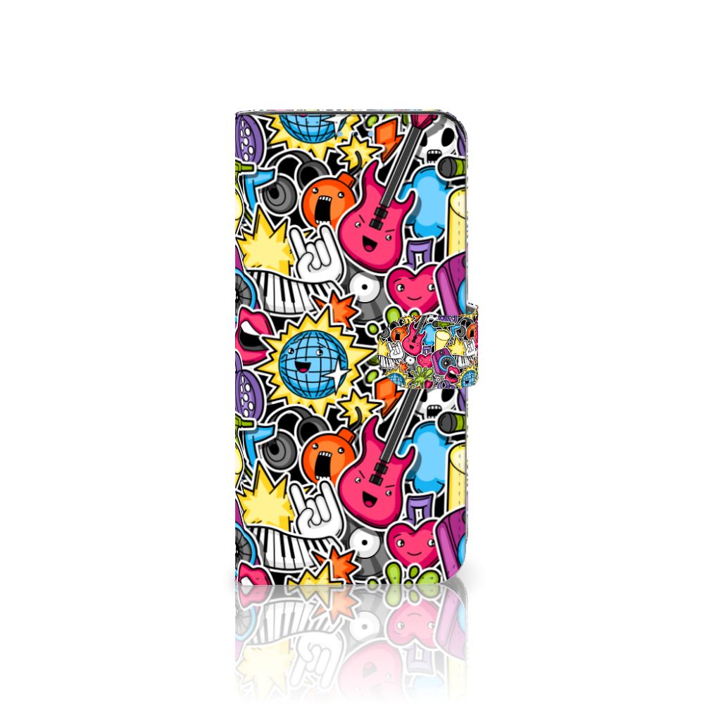 OPPO Reno8 Pro Wallet Case met Pasjes Punk Rock