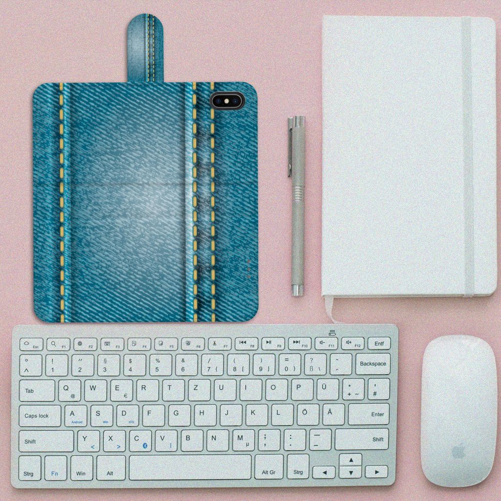 Apple iPhone Xs Max Wallet Case met Pasjes Jeans
